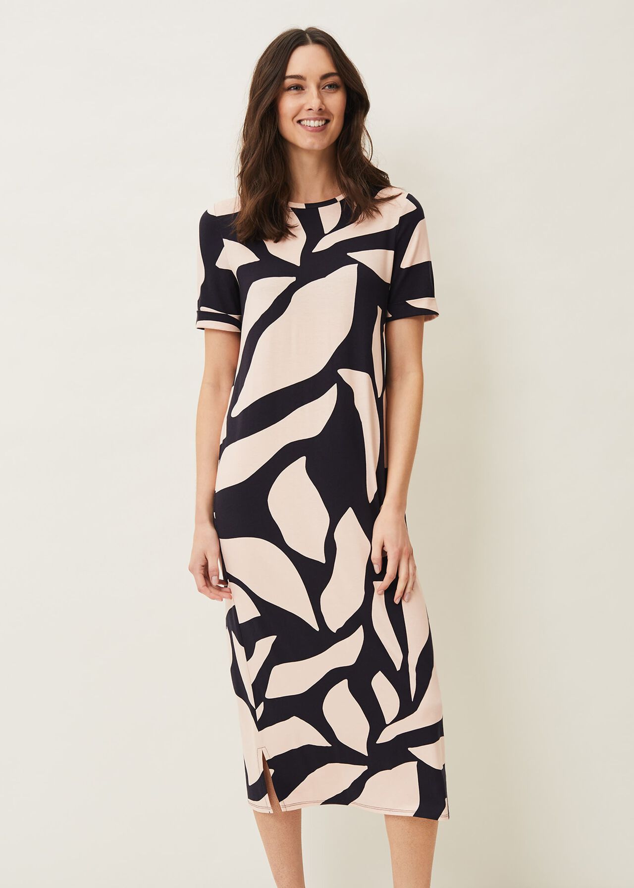 Theresa Abstract Print Dress | Phase Eight
