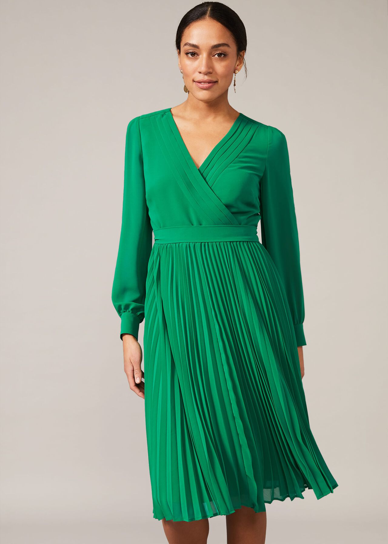 Isadora Pleated Dress | Phase Eight