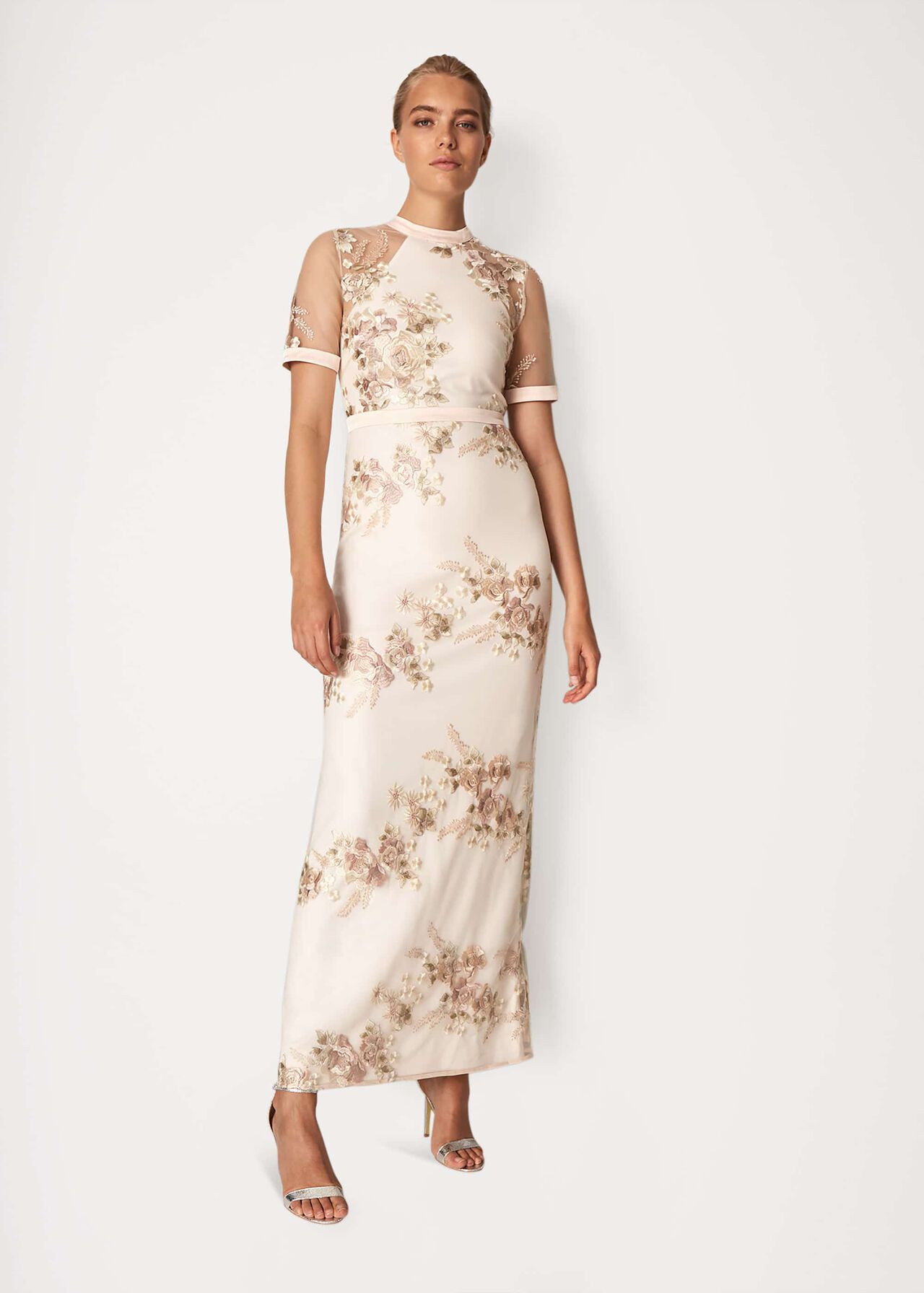 Yasmin Embroidered Maxi Dress | Phase Eight