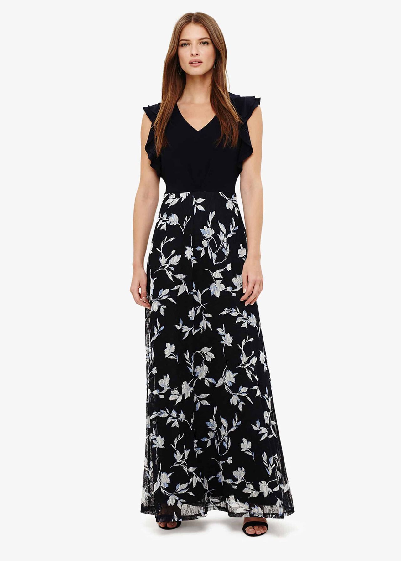 Loretta Floral Lace Maxi Dress | Phase Eight