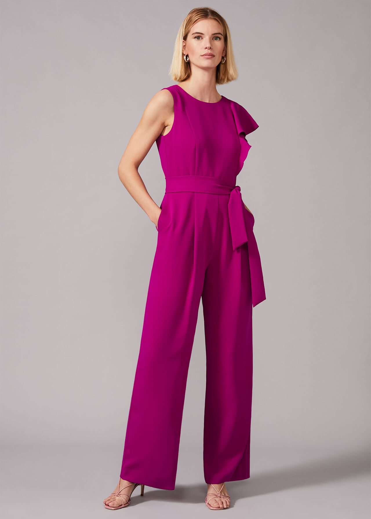 Anasia Frill Jumpsuit | Phase Eight