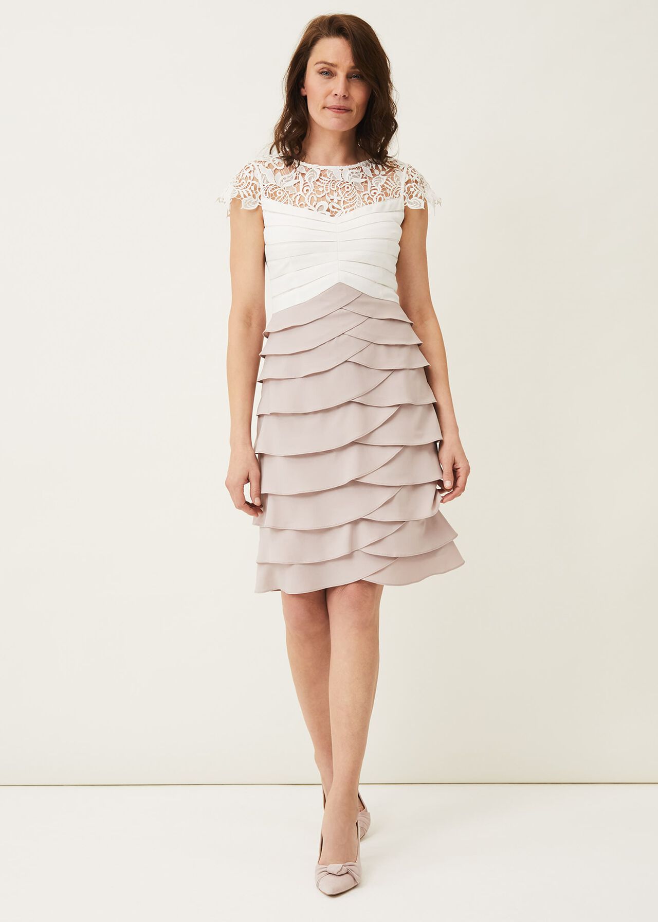 Faith Contrast Fitted Dress | Phase Eight