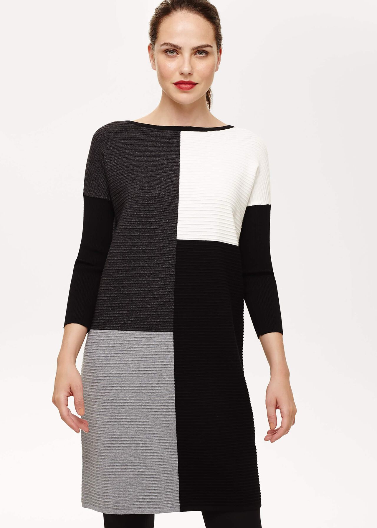 Cher Colour Block Knitted Dress | Phase Eight