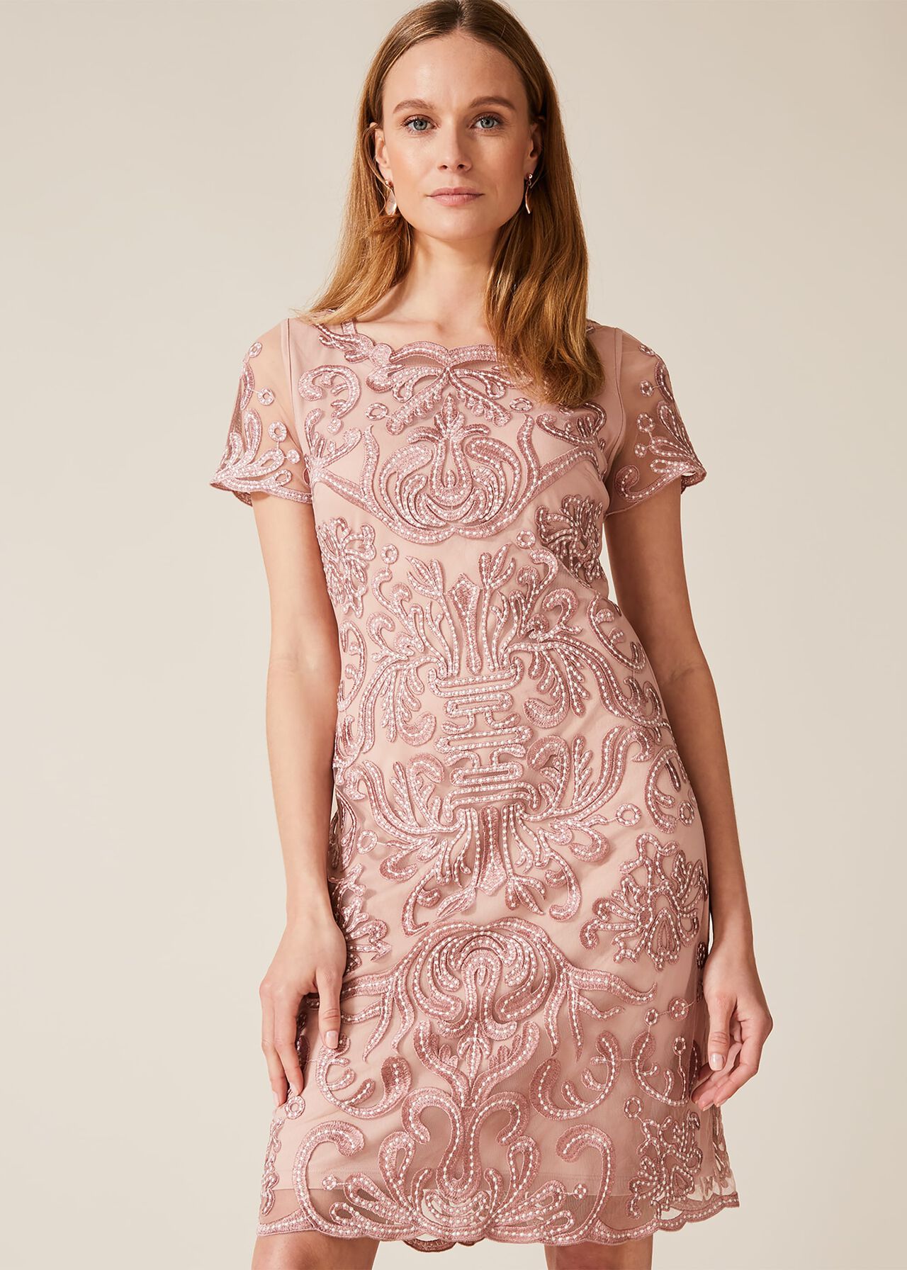 Talia Embroidered Dress | Phase Eight