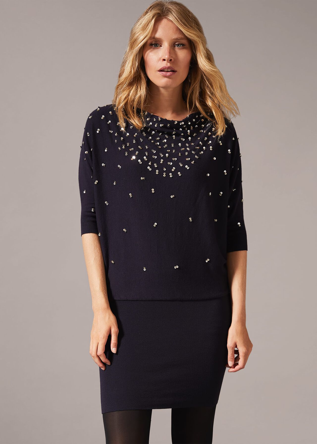 Becca Scattered Sequin Dress | Phase Eight