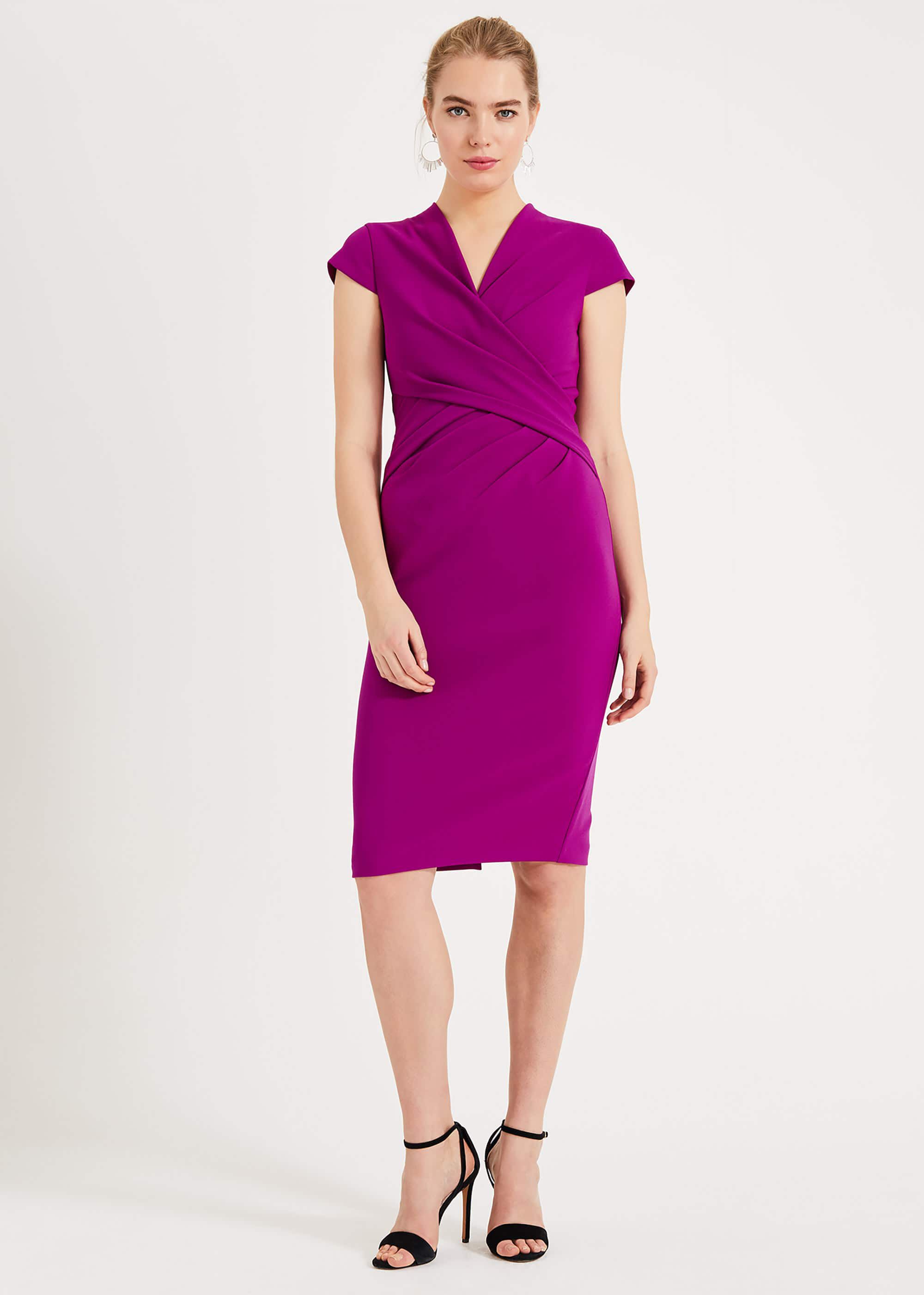phase eight rosetta ruched dress