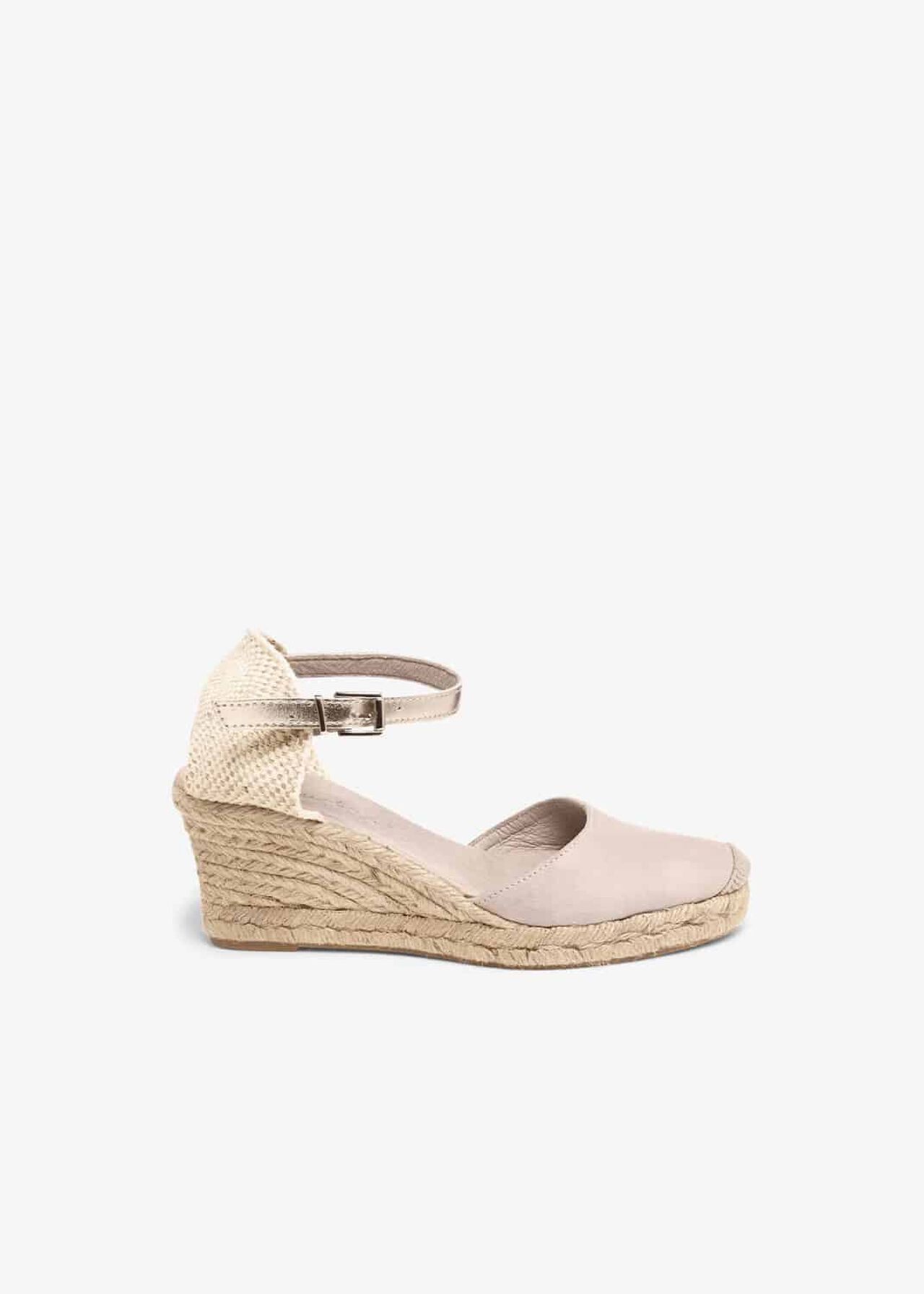 Kimmy Leather Espadrille Wedge Shoes | Phase Eight