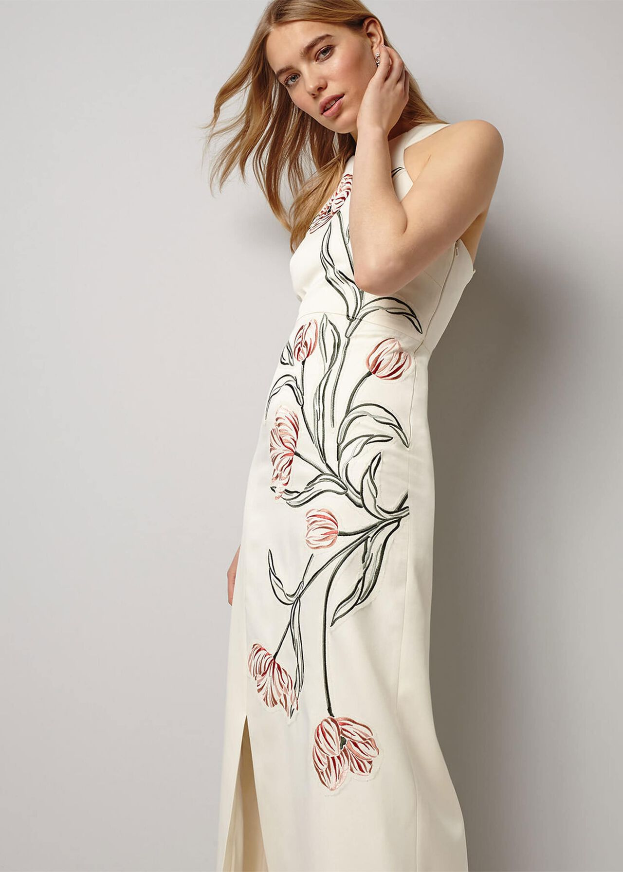 Zarah Embroidered Maxi Dress | Phase Eight
