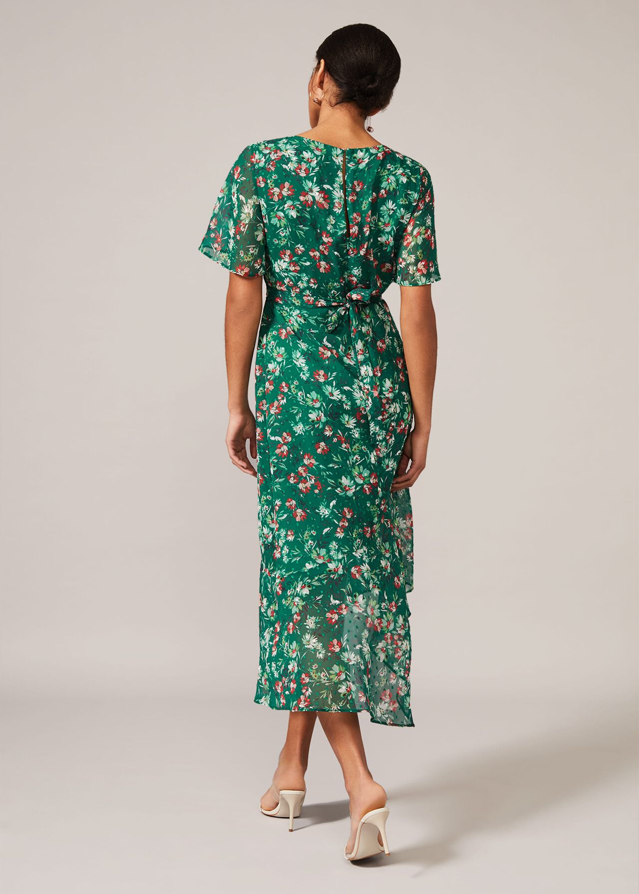 Coralee Textured Floral Dress | Phase Eight