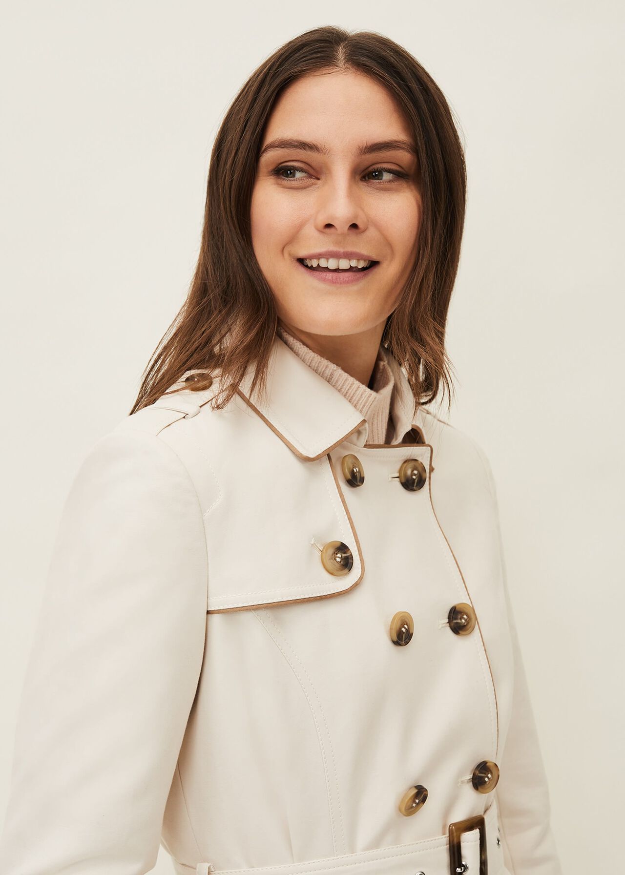 Tali Tipped Trench Coat