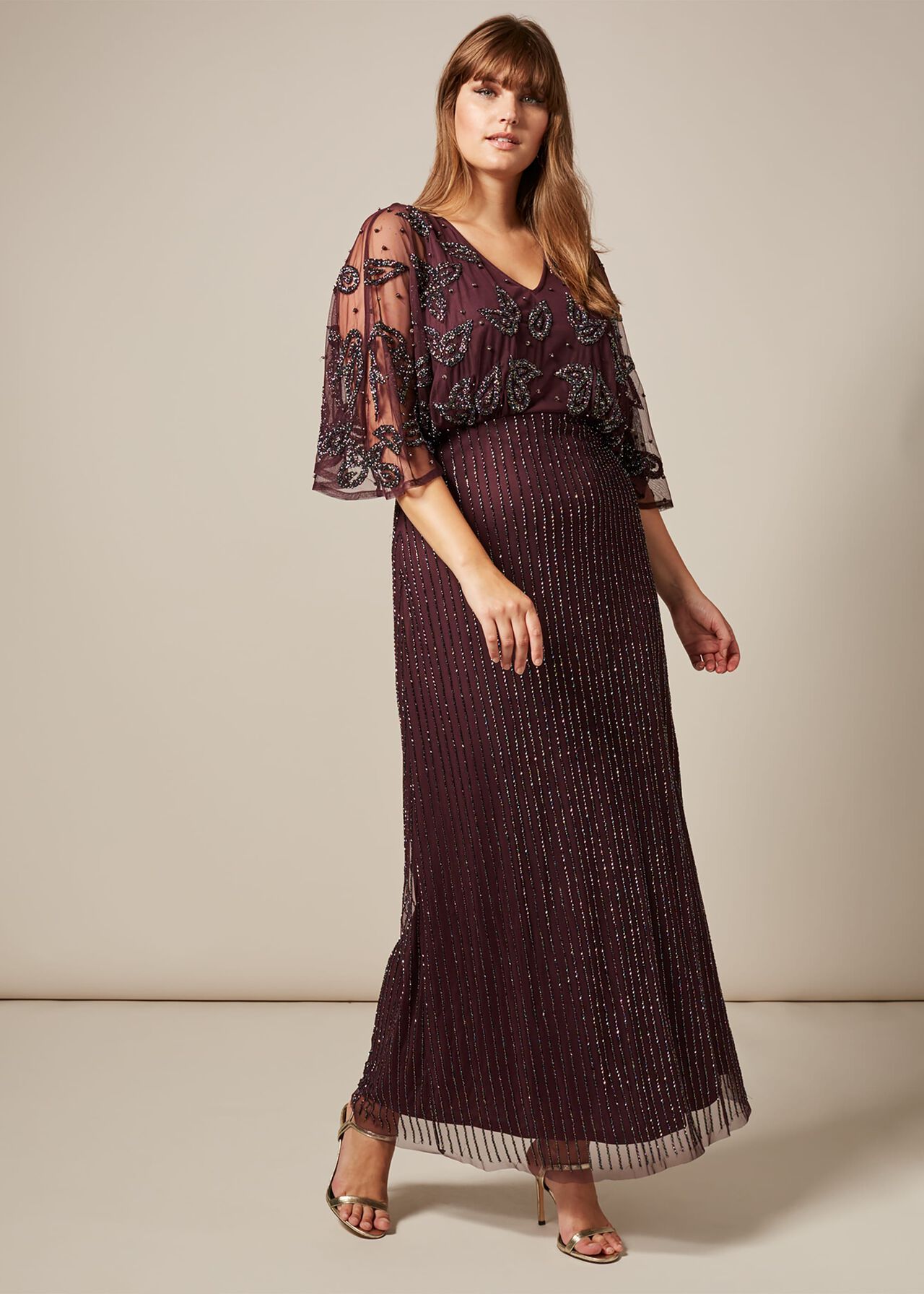 Selene Beaded Maxi Dress | Phase Eight
