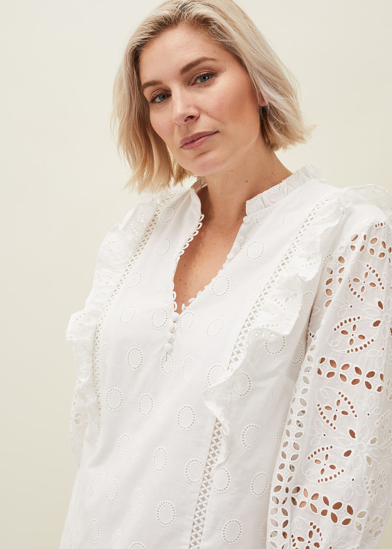 Willa Broderie Blouse