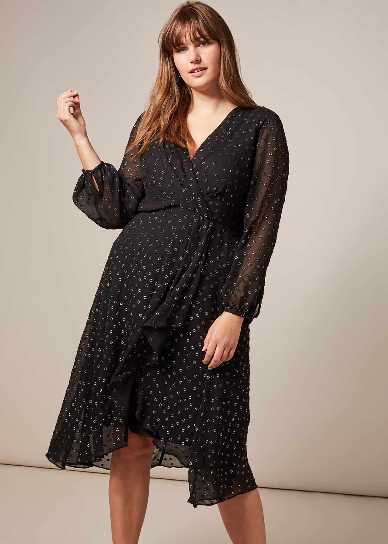 Elodie Spot Dress | Phase Eight