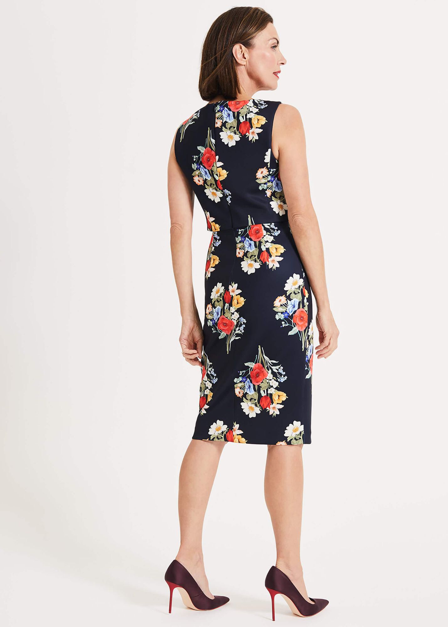 Carolina Double Layer Floral Dress | Phase Eight