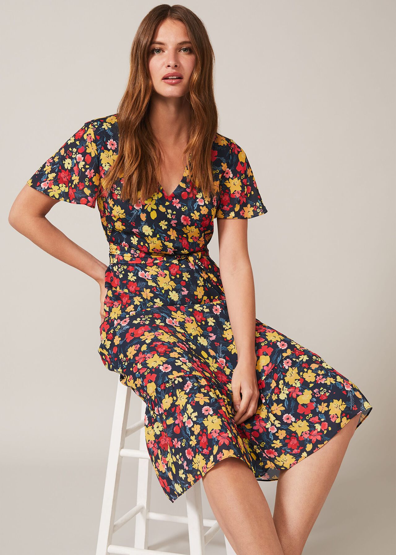 Ailee Floral Printed Dress | Phase Eight